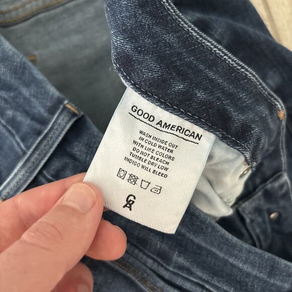 Good American Women's Boot Cut Jeans - Dark Blue - Picture 5 of 8